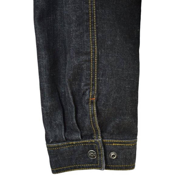 SNOOP DOGG Jeans Jacket Size 2XL Black Wash Denim Embroidered SDC Doggystyle - Picture 8 of 8